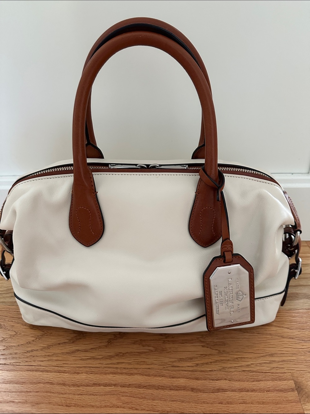 Lauren Ralph Lauren Leather Satchel Bag